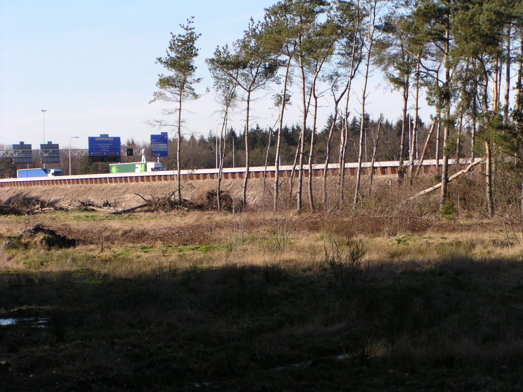 p2090038.jpg - Geluidsscherm 2 meter nabij Kp. Leenderheide, gezien vanaf het Leenderfietspad.