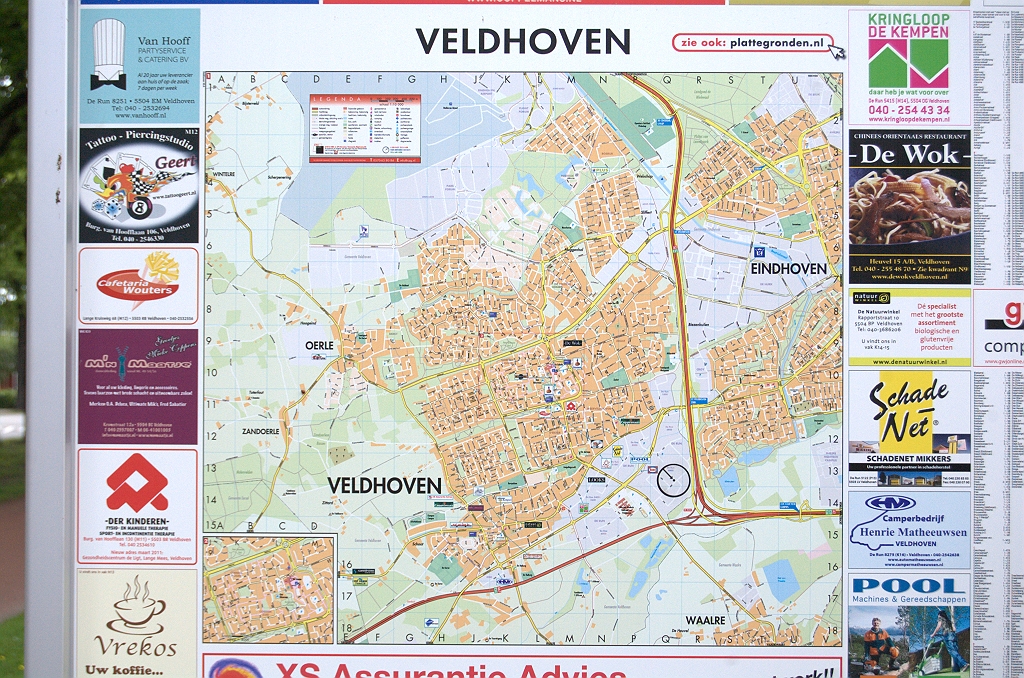 20100529-143428.bmp - De gemeente Veldhoven lijkt hier de primeur te hebben van de eerste openbare plattegrond waarop de eindsituatie van het Randweg Eindhoven project is ingetekend.