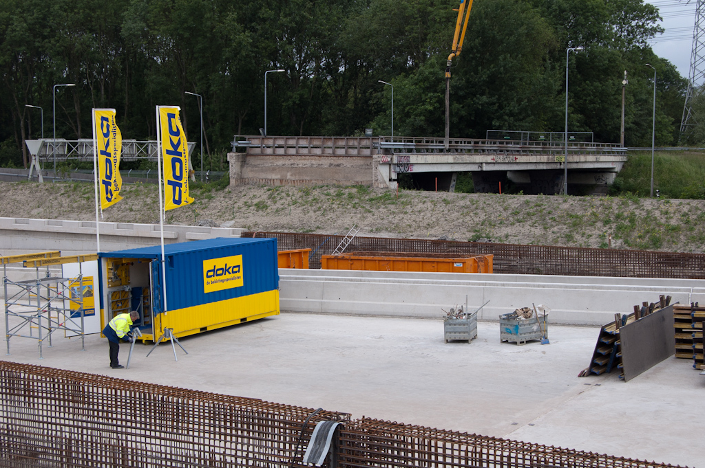 20110528-142413.jpg - Viaduct Coentunnelparcours, dat een fraai uitzicht moet hebben geboden op de A10 en de oude Coentunnel.